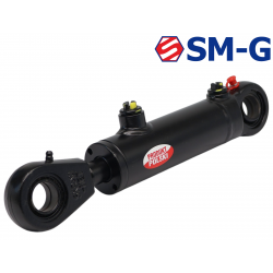 POLSKI SIŁOWNIK HYDRAULICZNY CYLINDER 40x22 SKOK 70 2-STR L=280 SKRAW-MET